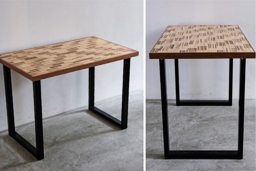 竹箸をアップサイクルしたテーブル「TAKEZEN TABLE」