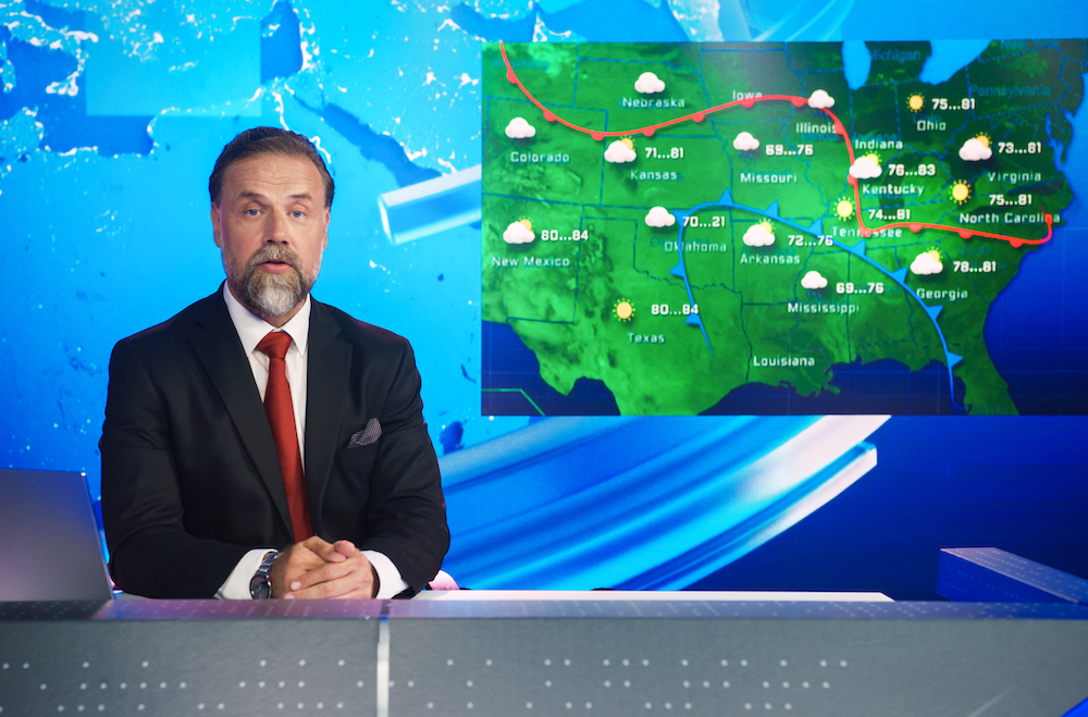 フランスのテレビ局が天気の理由も含めて解説する天気予報
