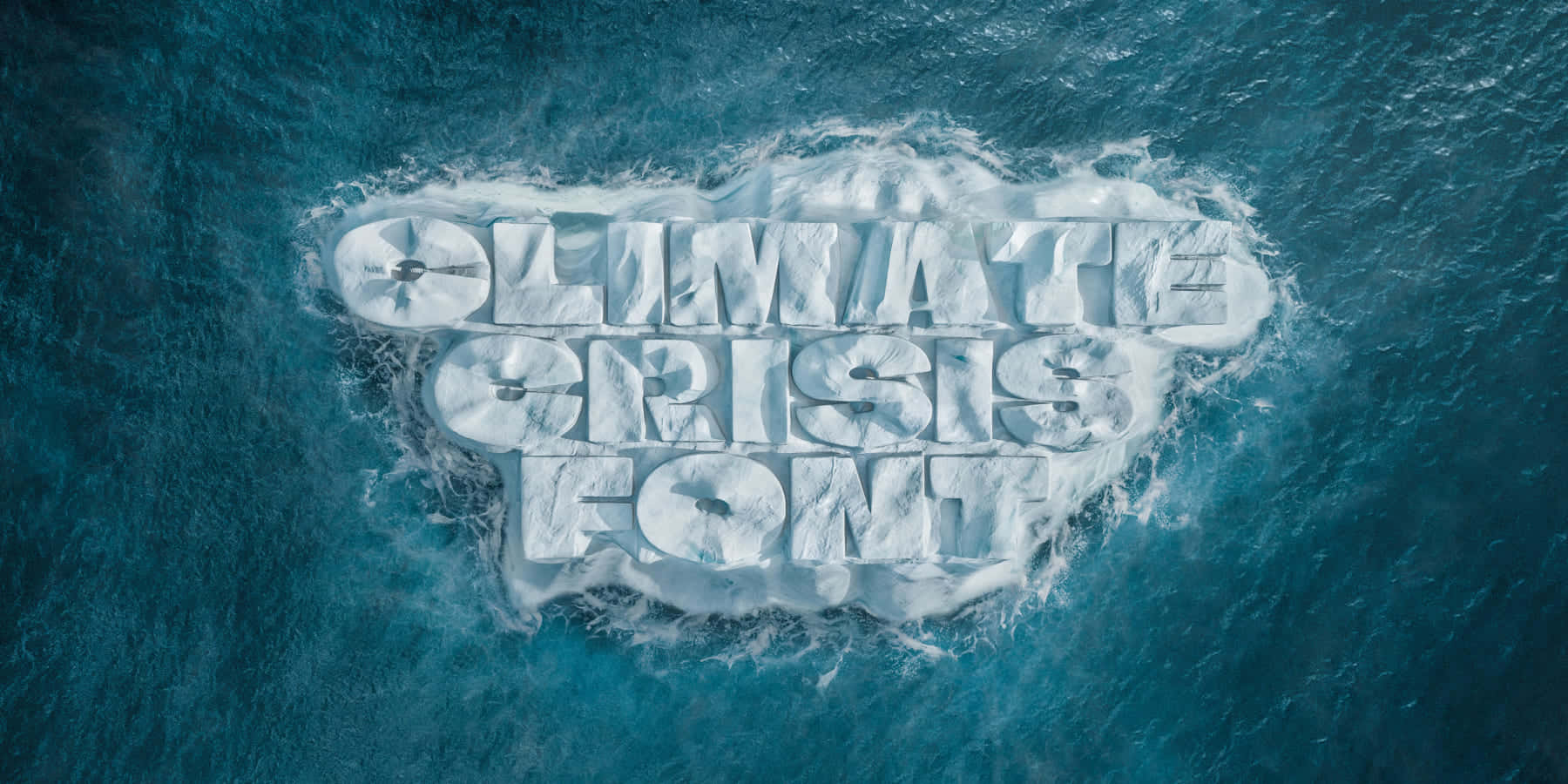 気候危機の真実を伝える、溶けていくフォント「Climate Crisis Font」