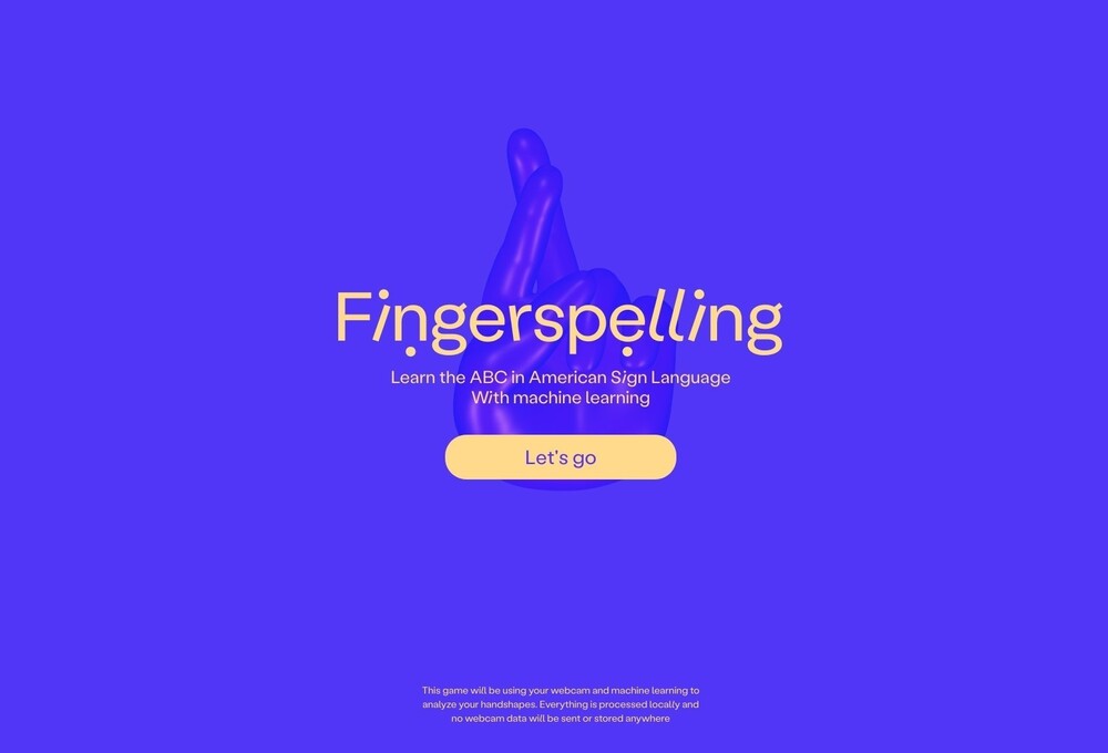 ゲーム感覚で手話を学べるWebサービス「Fingerspelling」