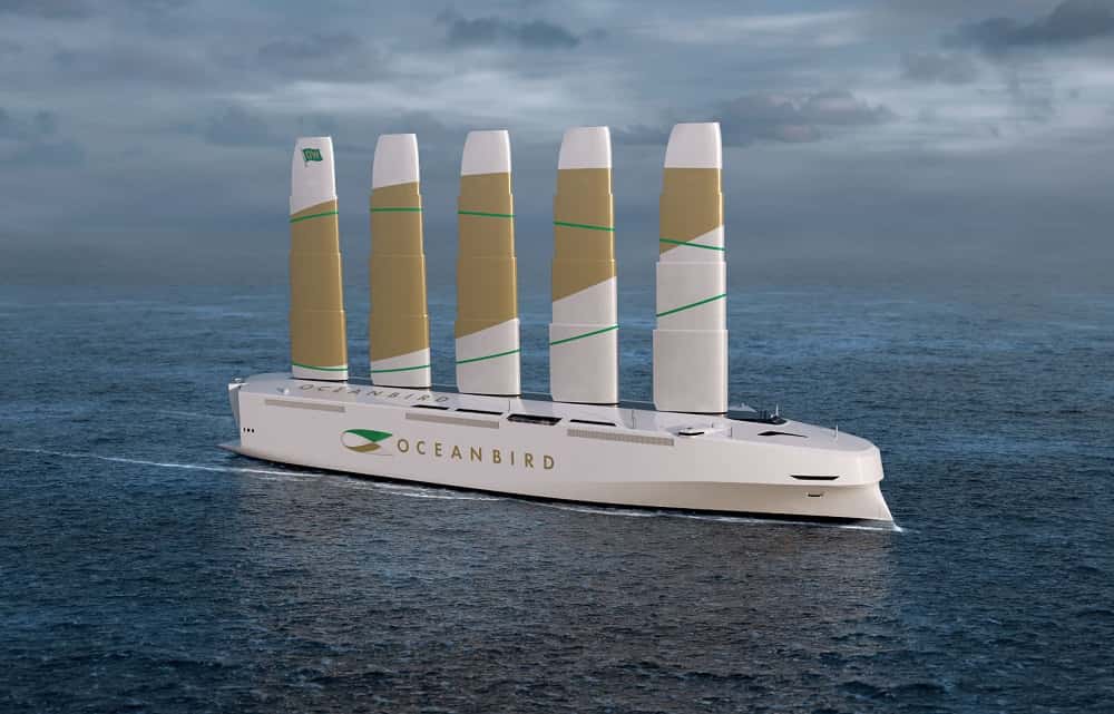 風力で動く世界最大級の大型貨物船「Oceanbird」