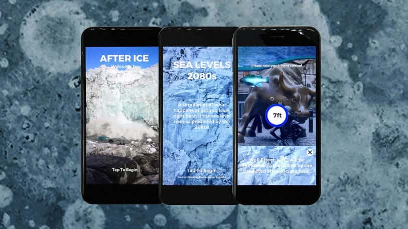 NYのアーティストが考えた、温暖化を可視化するARアプリ「After Ice」