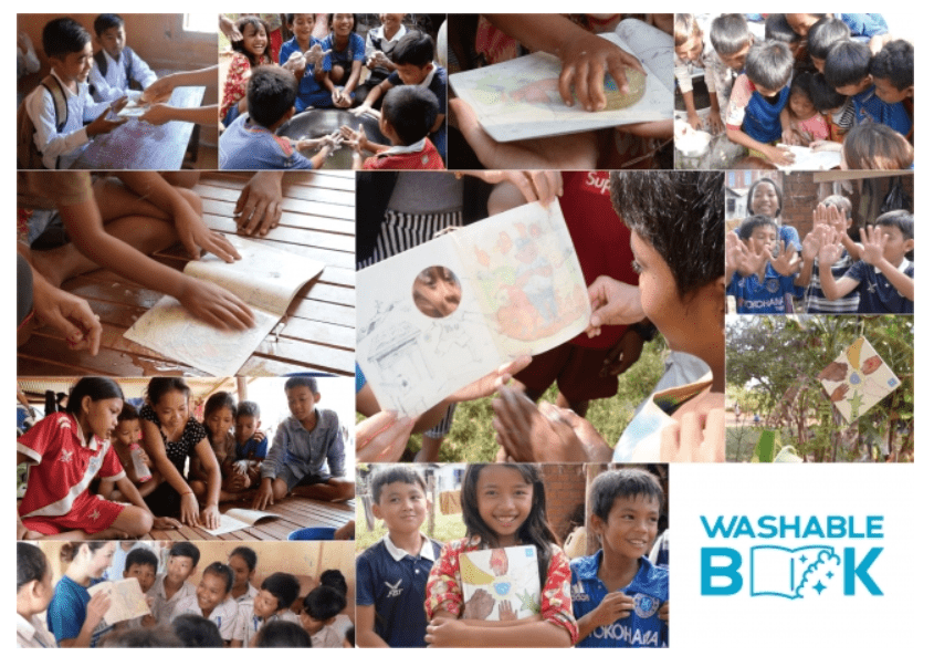子供たちの健康な未来をつくる手洗いを啓発する「洗って読める絵本」